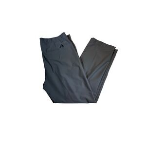 Adidas Golf Pants Men's Gray Flat Front Straight Fit Size 36x30